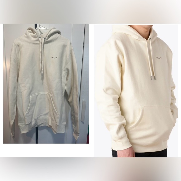 Osume Men's Cream Hoodie Sweatshirt size M - Picture 1 of 12